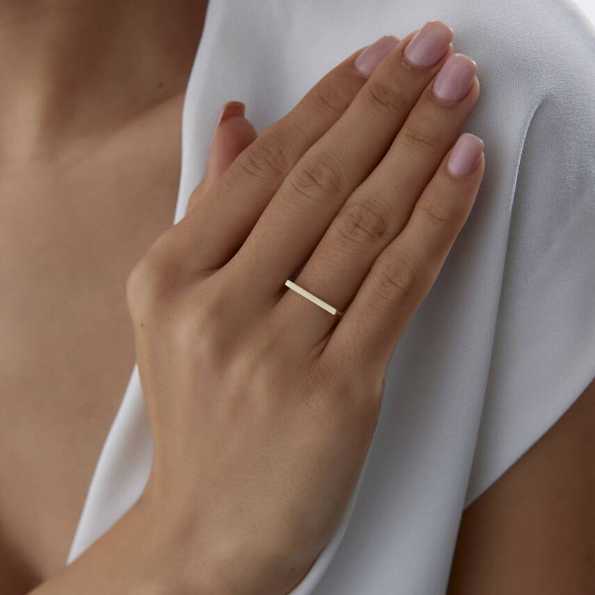 Altın Çizgi Yüzük - Semih Haşhaş Kuyumculuk