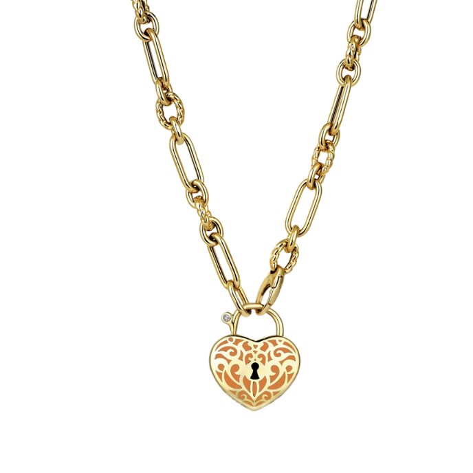 Cetaş Akantus Turuncu Mineli Kolye - Cetaş 