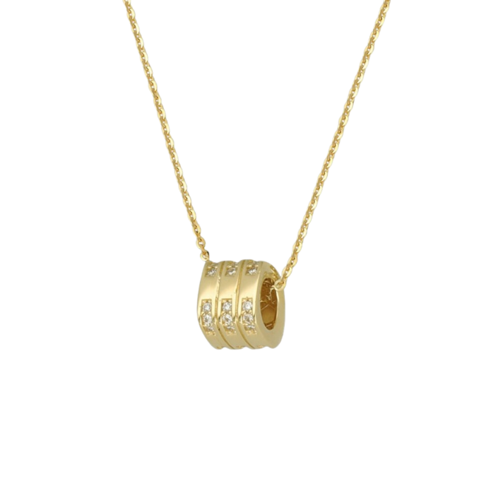 Cetaş Minima Taşlı Altın Çember Kolye - Cetaş 