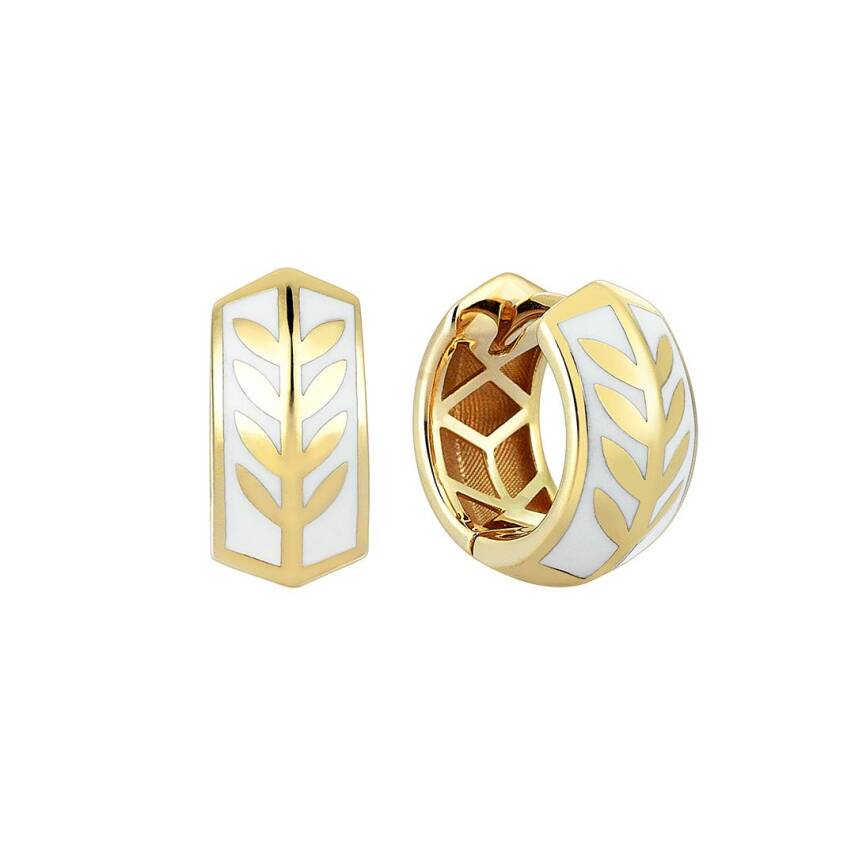 Cetaş Olivia Beyaz Mineli Küpe - CETAŞ