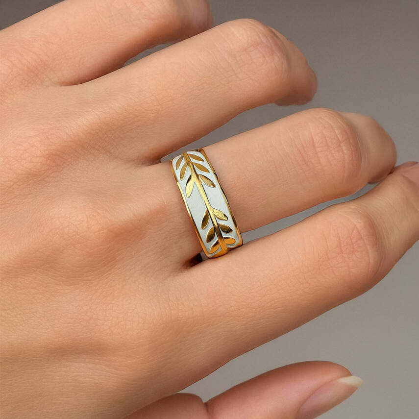 Cetaş Olivia Beyaz Mineli Yüzük - Cetaş (1)