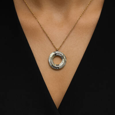 Cetaş Olivia Beyaz Sedef Mineli Kolye - 2