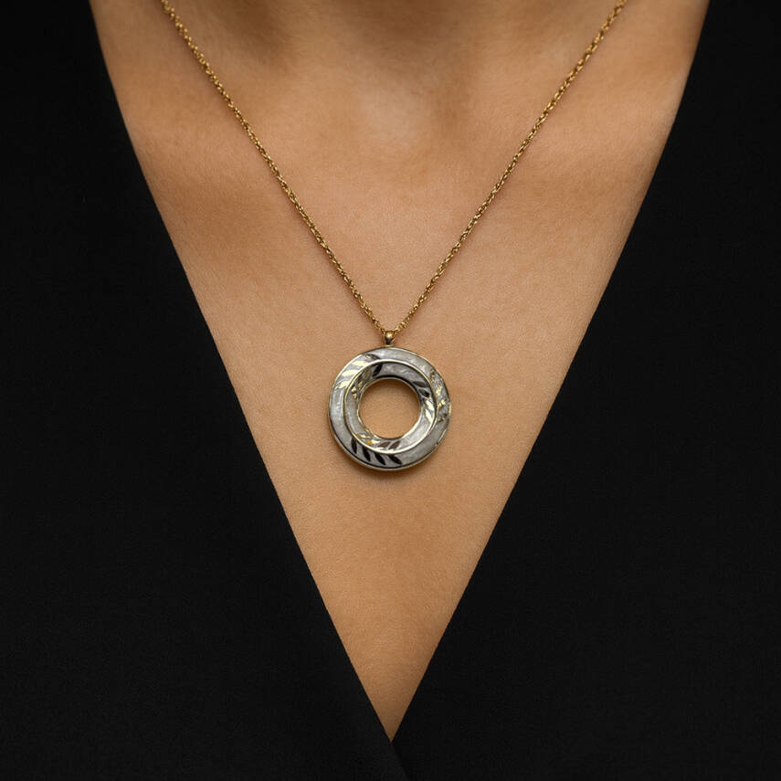 Cetaş Olivia Beyaz Sedef Mineli Kolye - Cetaş (1)