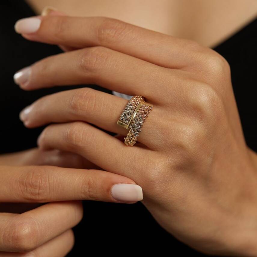 Dorikalı Sarmal Altın Yüzük - Semih Haşhaş Kuyumculuk