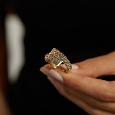 Dorikalı Sarmal Altın Yüzük - 2