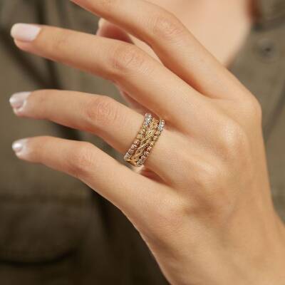 Dorikalı Sarmal Altın Yüzük - 1