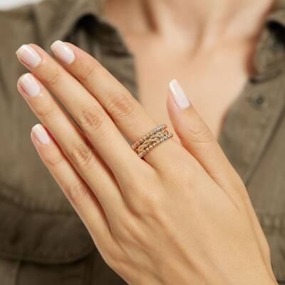 Dorikalı Sarmal Altın Yüzük - 2