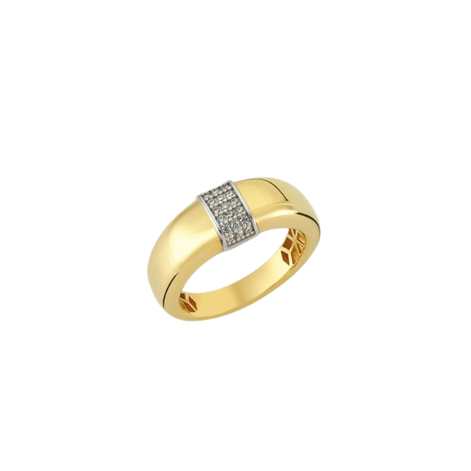 Eterna Taş Detaylı Cetaş Altın Yüzük - Cetaş 