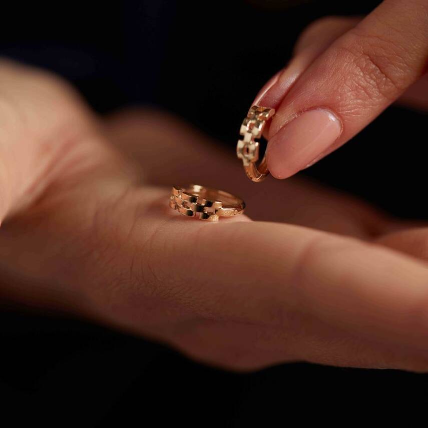 Kemer Halka Altın Küpe - Semih Haşhaş Kuyumculuk (1)