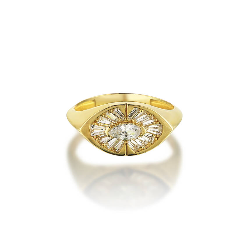 Ortası Taşlı Şövalye Altın Yüzük - Semih Haşhaş Kuyumculuk