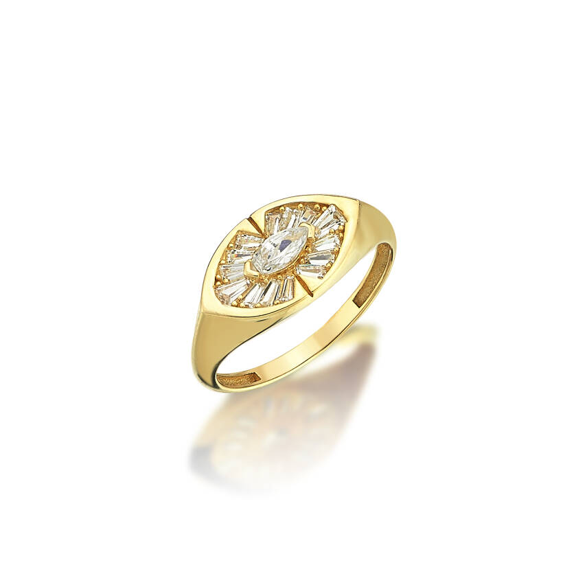 Ortası Taşlı Şövalye Altın Yüzük - Semih Haşhaş Kuyumculuk (1)