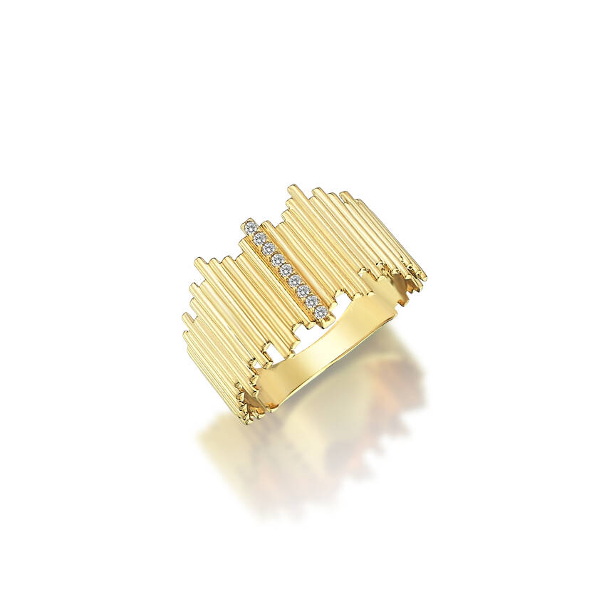 Ritim Taşlı Altın Yüzük - Semih Haşhaş Kuyumculuk