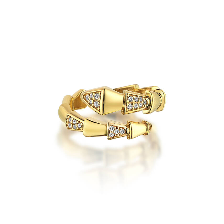 Taşlı Prizma Altın Yüzük - Semih Haşhaş Kuyumculuk