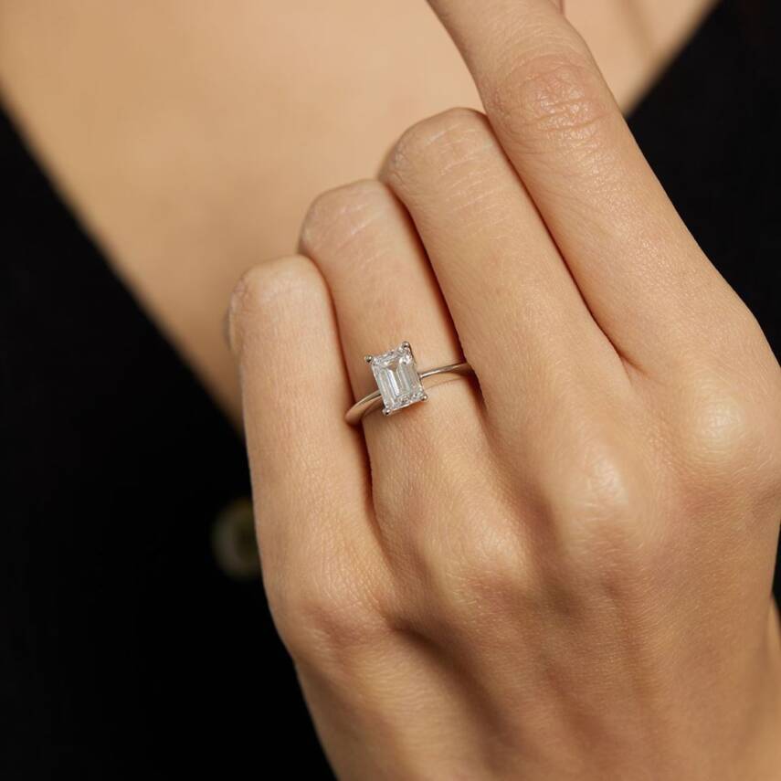 Tek Baget Taşlı Altın Yüzük - Semih Haşhaş Kuyumculuk