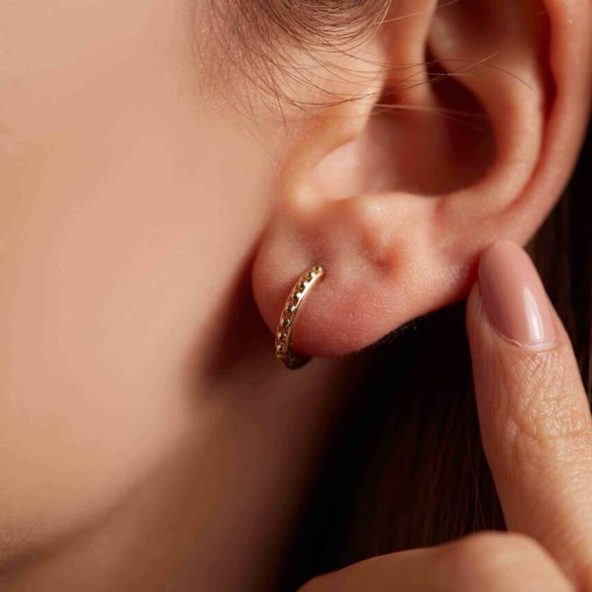 Toplu Halka Altın Küpe - Semih Haşhaş Kuyumculuk