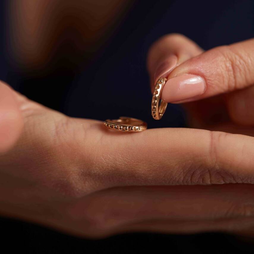 Toplu Halka Altın Küpe - Semih Haşhaş Kuyumculuk (1)