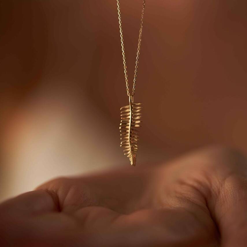 Yaprak Altın Kolye - Semih Haşhaş Kuyumculuk (1)